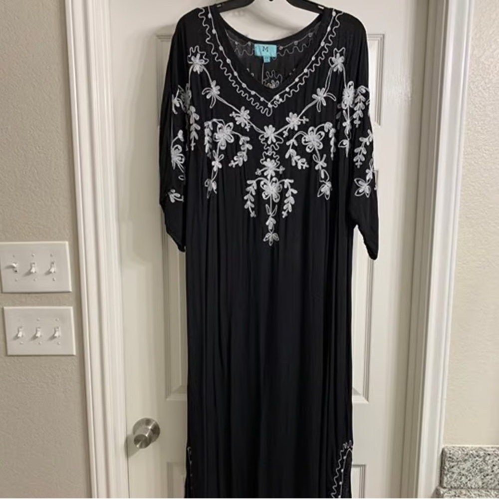 South Main Brand Women's Black Maxi Dress, Size XXL